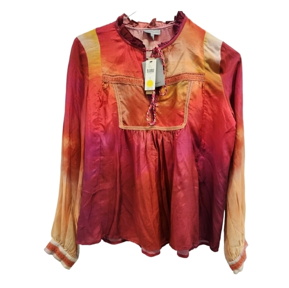 NWT Anthropologie Conditions Apply Etienne Peasant Blouse SZ SMALL - Picture 12 of 16